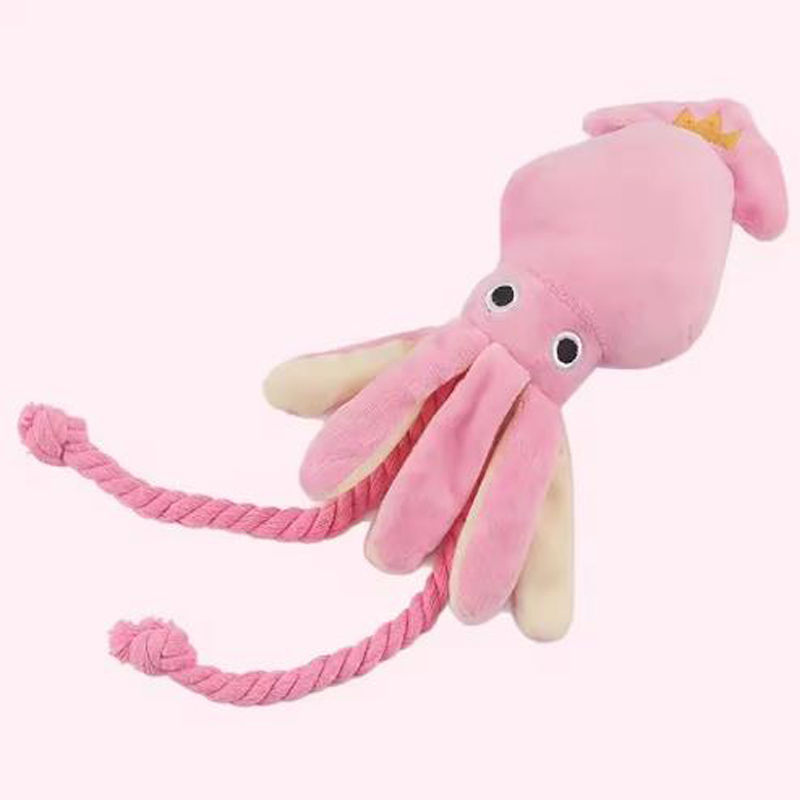 Thumbnail: Dog toys; cat toys; sound-emitting cotton rope octopus; durable chew toys for cl
