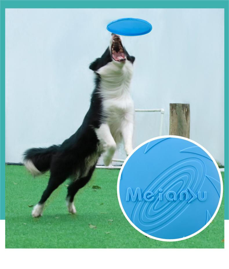 Thumbnail: OUZEY Bite Resistant Flying Disc Toys For Dog Multifunction Pet Puppy Training T