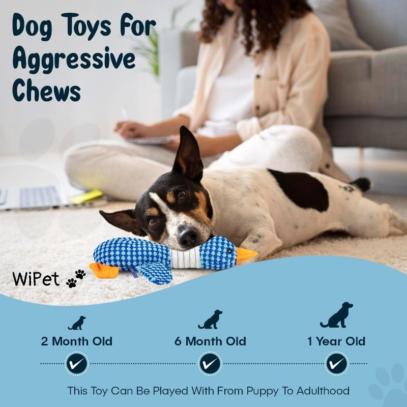 Thumbnail: Cat Dog Toys for Aggressive Chewers Cats Dogs,Chew Squeak Toy Cats Dogs Interact