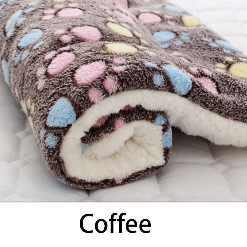 Thumbnail: Flannel Pet Sleeping Mat Dog Bed Cat Litter Puppy Bed Dog Sofa Lovely Mattress C