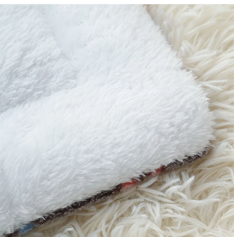 Thumbnail: Flannel Pet Sleeping Mat Dog Bed Cat Litter Puppy Bed Dog Sofa Lovely Mattress C