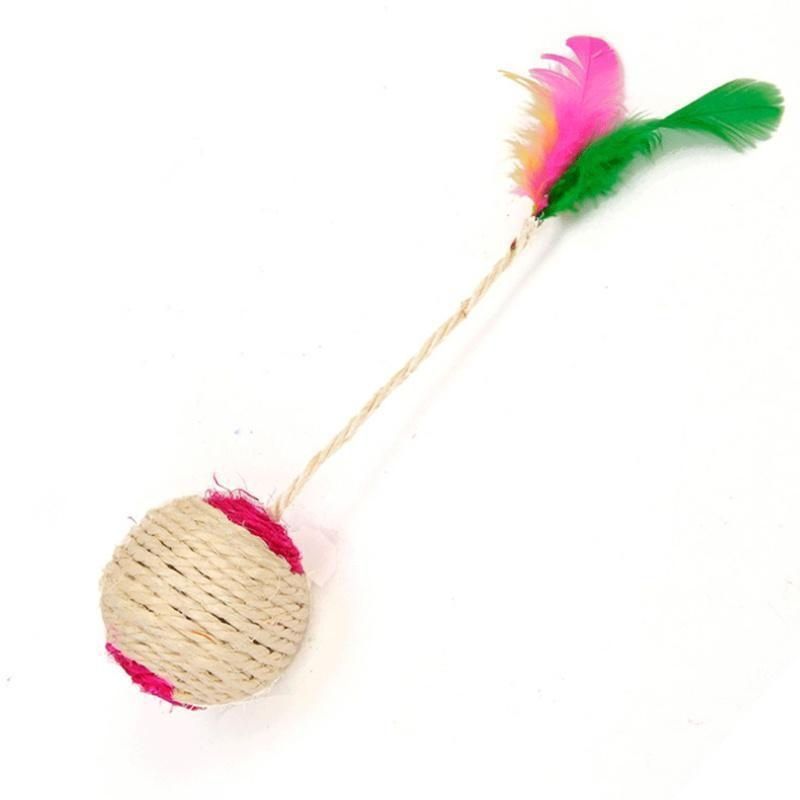 Thumbnail: 1Pc Cat Toy Sisal Scratching Ball Training Interactive Toy for Kitten Pet Cat Su