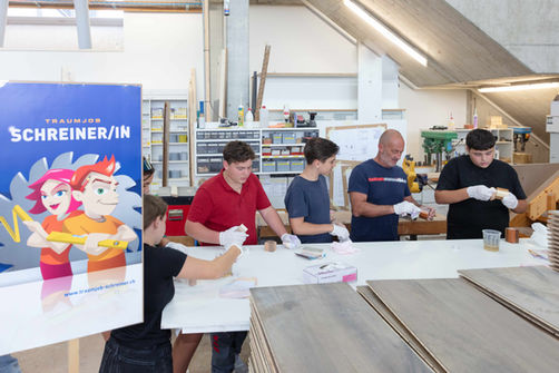 berufe muri+, Berufserkundungstage des Bezirks Muri und Umgebung, 4. September 2025, Schreinerei Käppeli AG, Merenschwand
