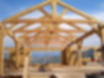 Boothe cedar trusses, posts & beams.JPG