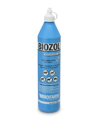 BIOZOL Frasco plástico tipo spray contendo 250mL.