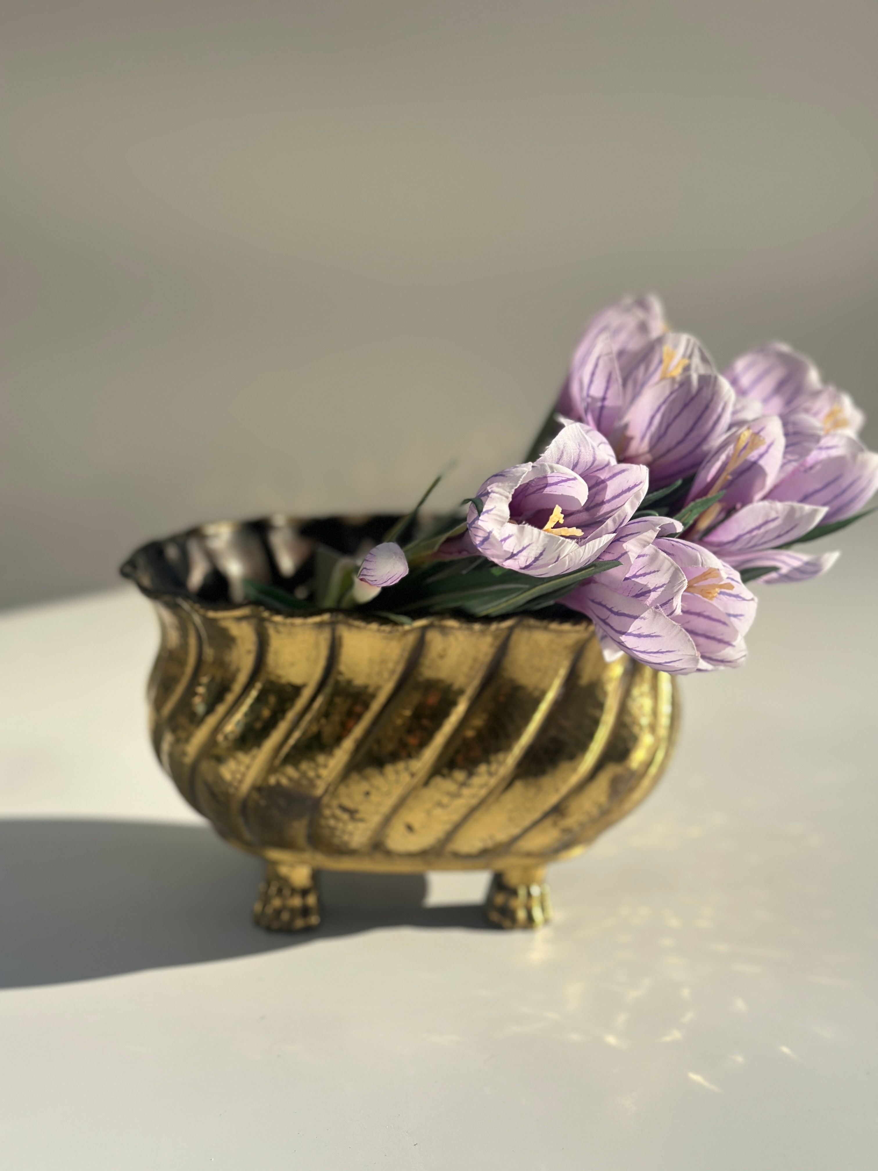 Кашпо хвиля латунь