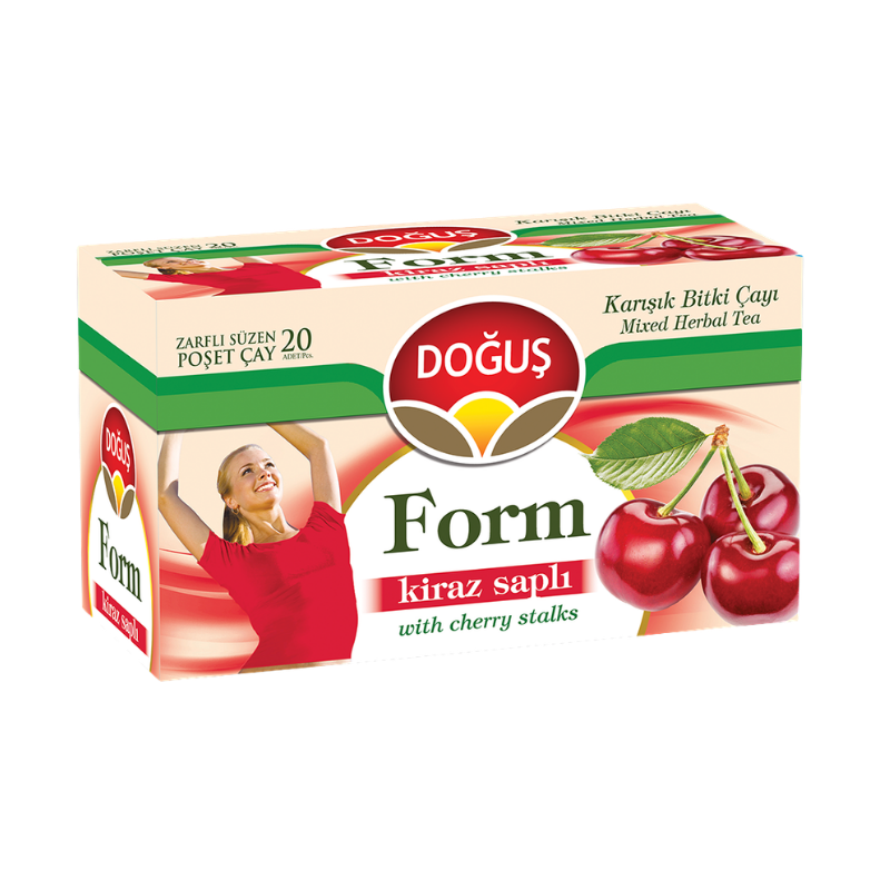 Doğuş Form Meyve Çayı Kiraz Saplı 20'li Paket