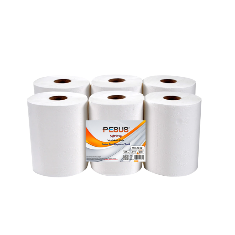 Pesus Soft Drop İçten Çekmeli Kağıt Havlu 3,5 Kg 6'lı Paket