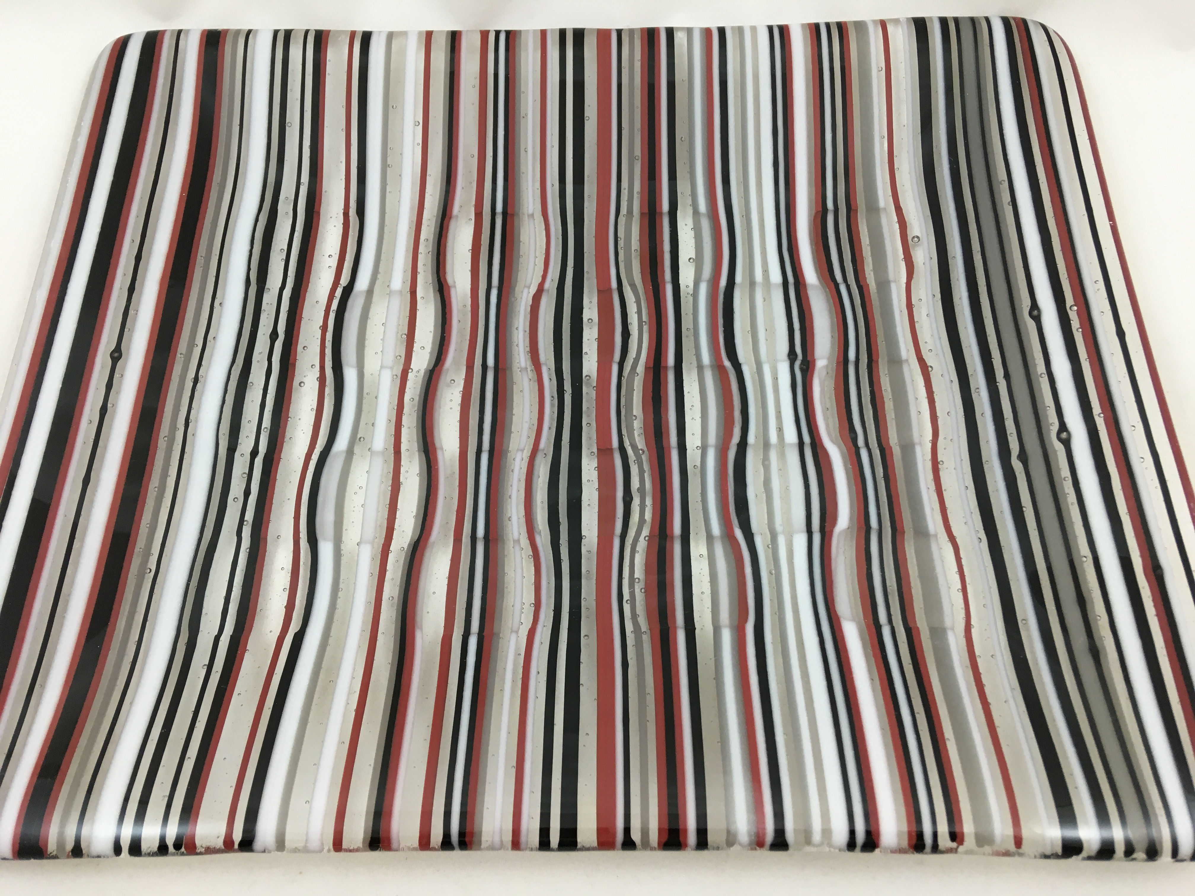 Contemporary Stripe Serving Dish