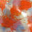 Thumbnail: Orange, white, periwinkle, lavender watercolors wavy bowl