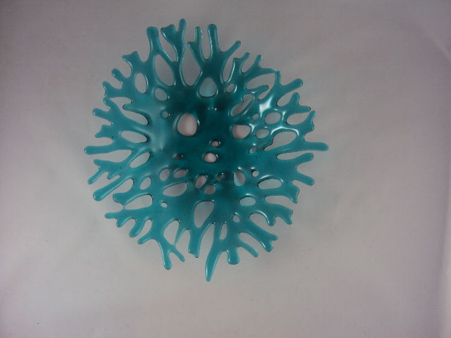 Thumbnail: Turquoise transparent coral bowl