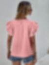 Thumbnail: Denise Ruffle Cap Sleeve Top