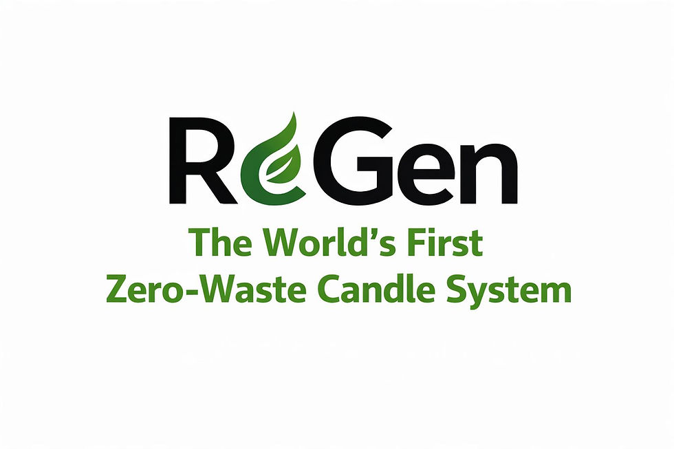 The world’s first zero-waste, IP-protected candle system—turning every burn into the next candle, automatically, while eliminating wax waste for good.