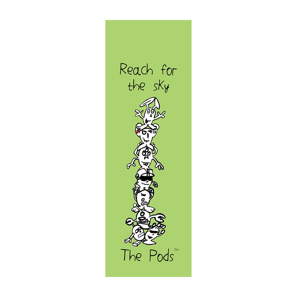 Thumbnail: Set of three Pod bookmarks            (Dream/Reading/Reach for The Sky)