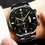 Thumbnail: Men Black Stainless Steel Watch