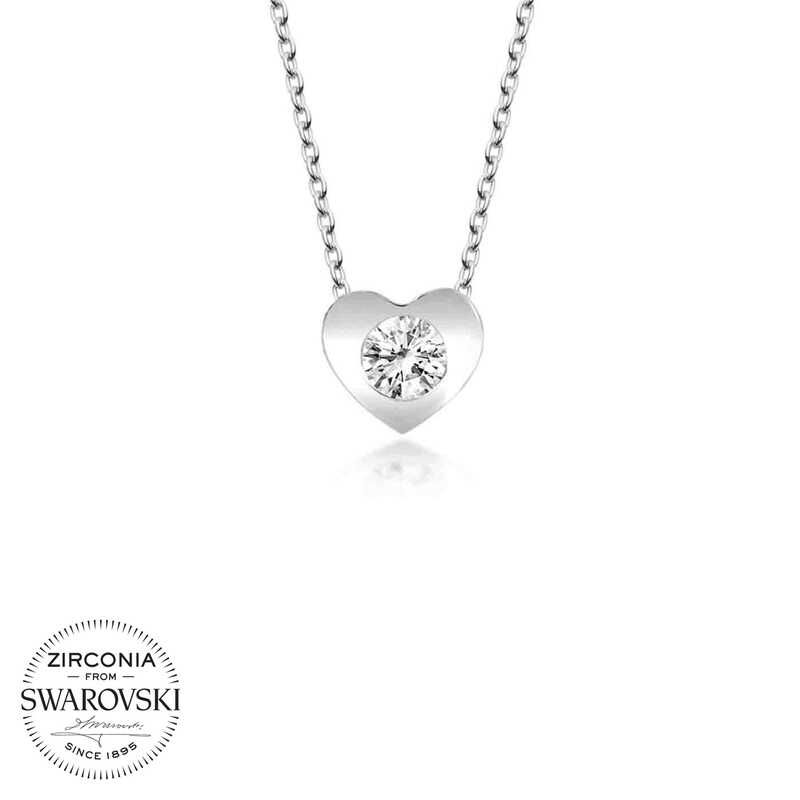 Swarovski Silver Heart Women's Necklace