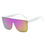 Thumbnail: AKRON | Flat Top Oversize Mirrored Square Sunglasses Circle