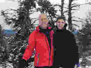 Joe Cooke and Katie Christianson at Anthony Lakes ski resort