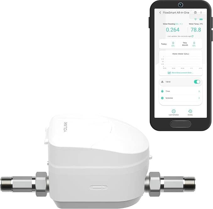 Smart water meter with mobile app: monitor water usage remotely