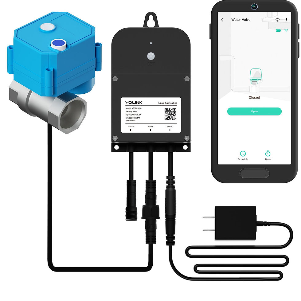 Smart water valve system with app control