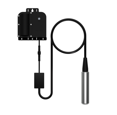 Water level sensor with cable and control unit