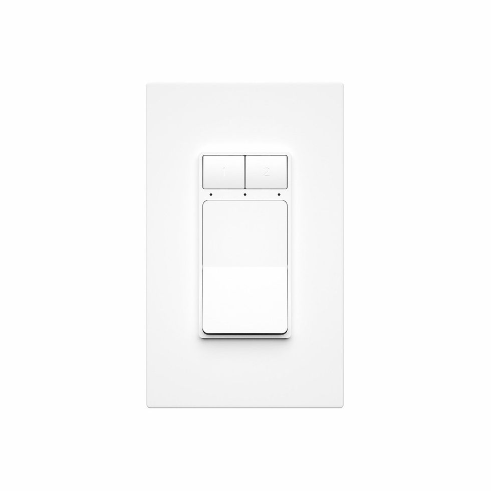 White smart light switch