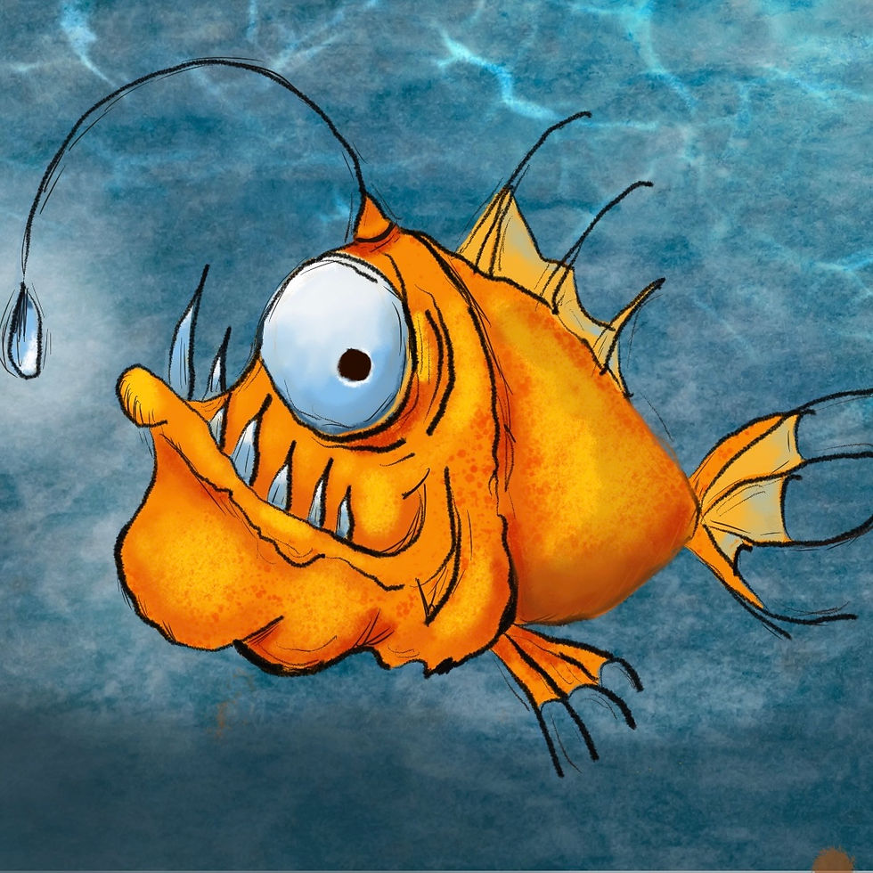 Fish done in Procreate. More learning to develop more brain pathways.