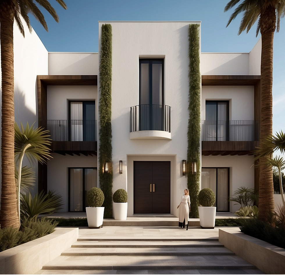 Fachada de una propiedad Andaluza