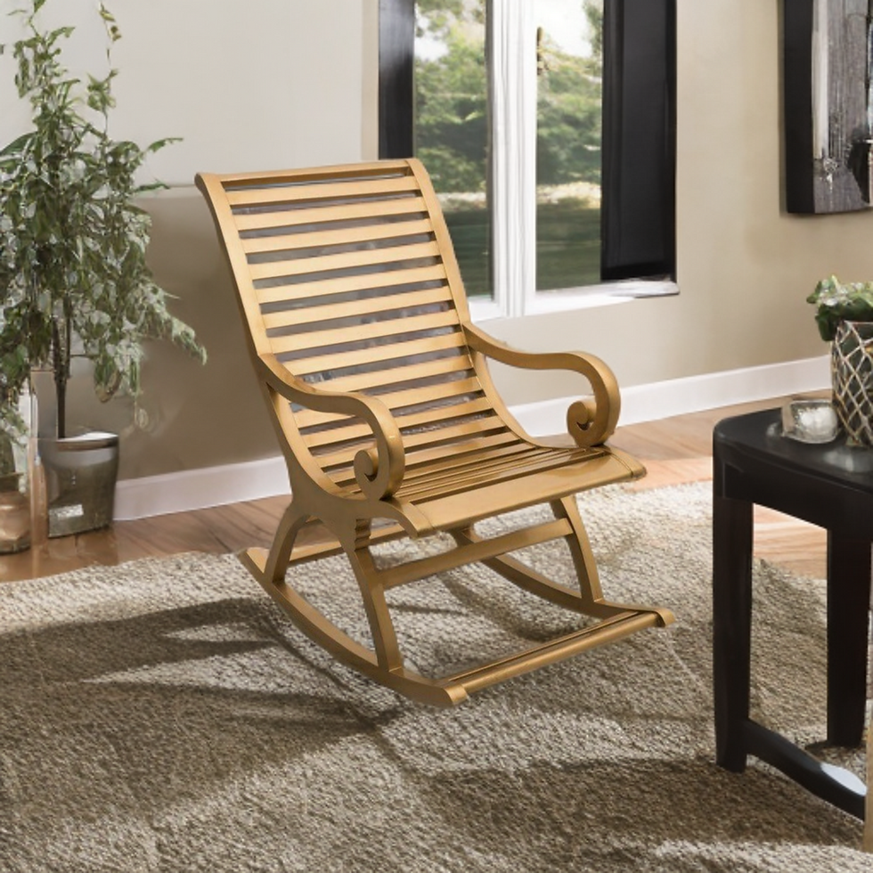 Gul-Bahar Premium Wooden Rocking Chair Classic and Comfortable