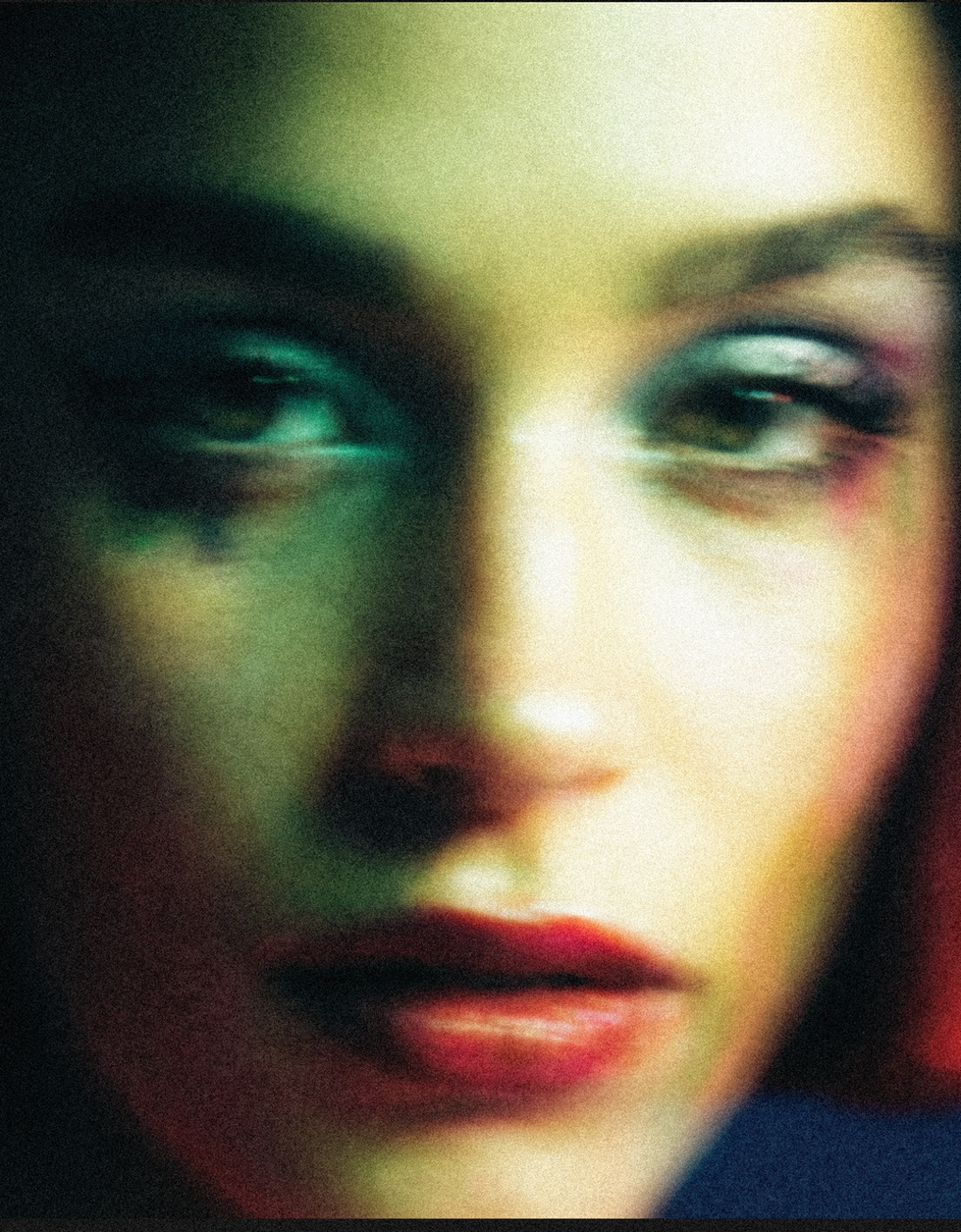 She's not looking at you. She's looking through you.