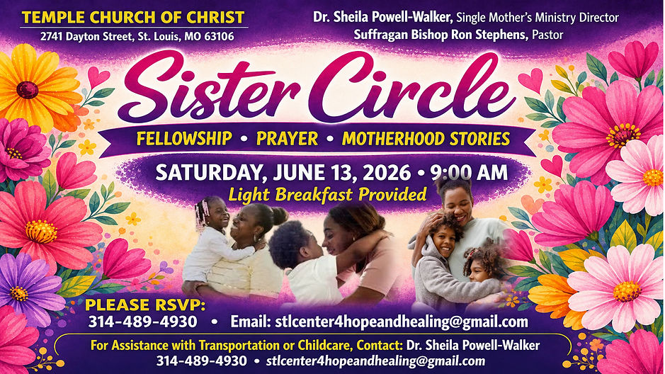 TCOC Sisterhood Single Mothers’ Ministry — Sister Circle!