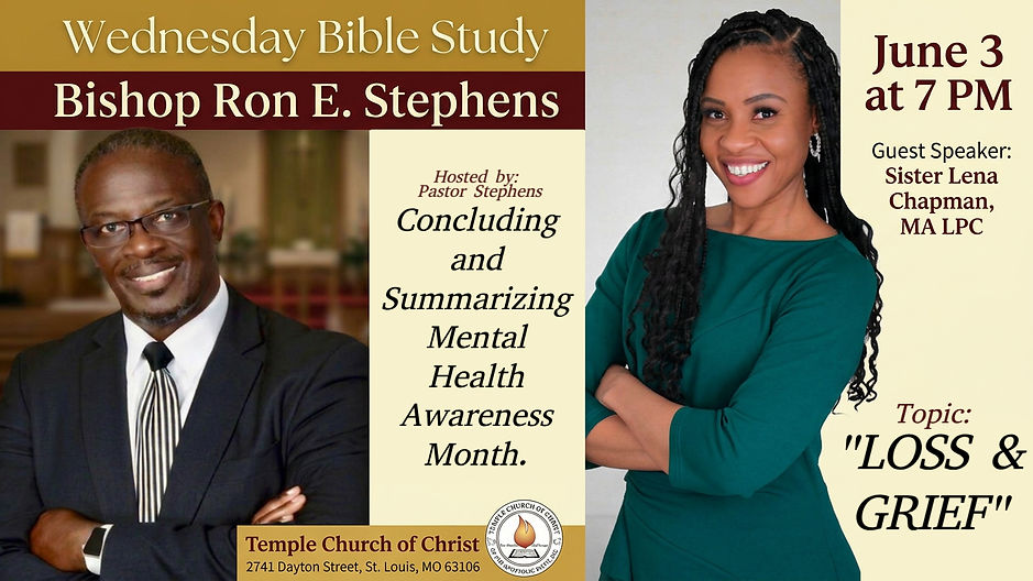 Bishop Stephens hosts Guest Speaker Sister Lena Chapman!