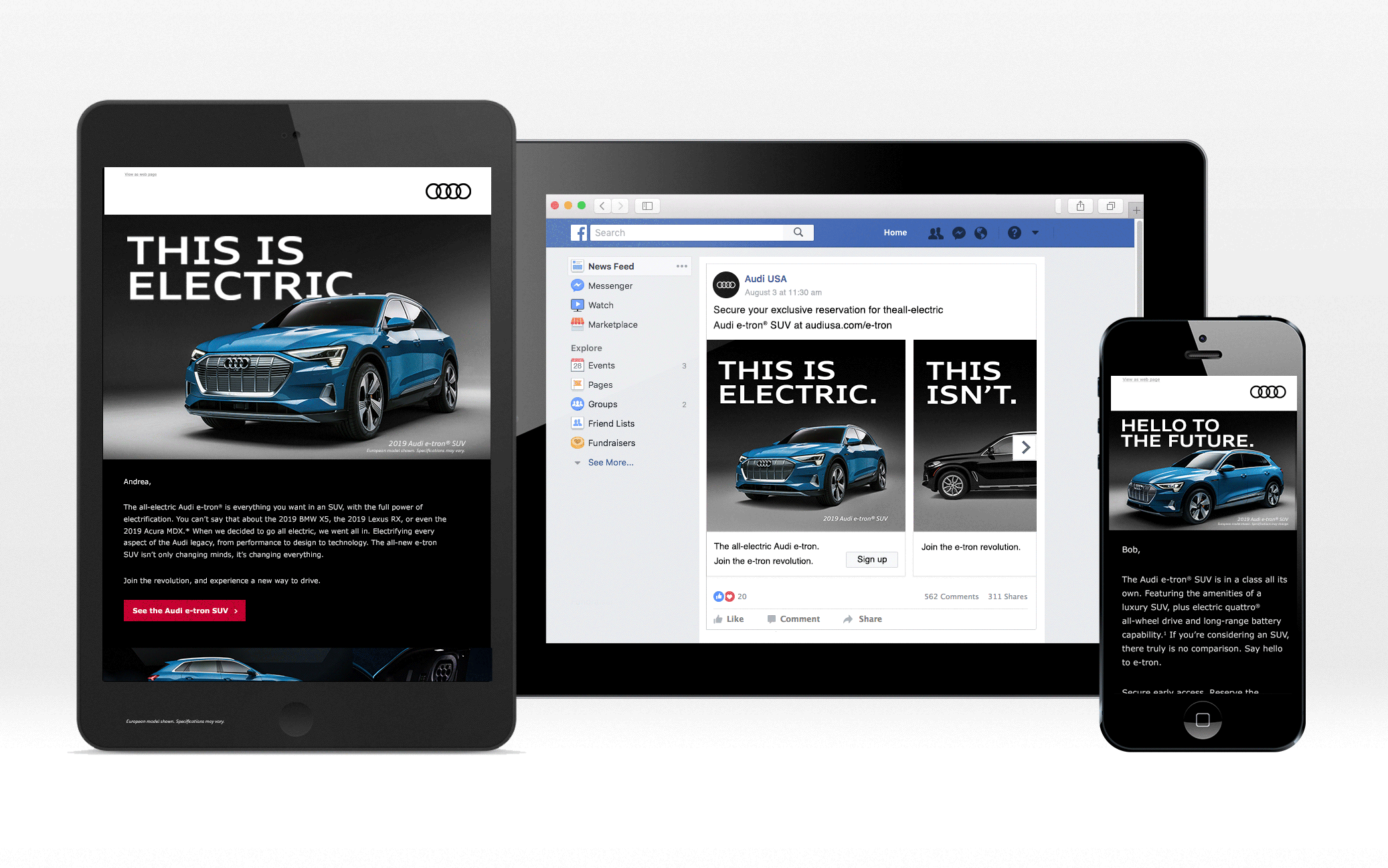 Audi e-tron Launch Campaign