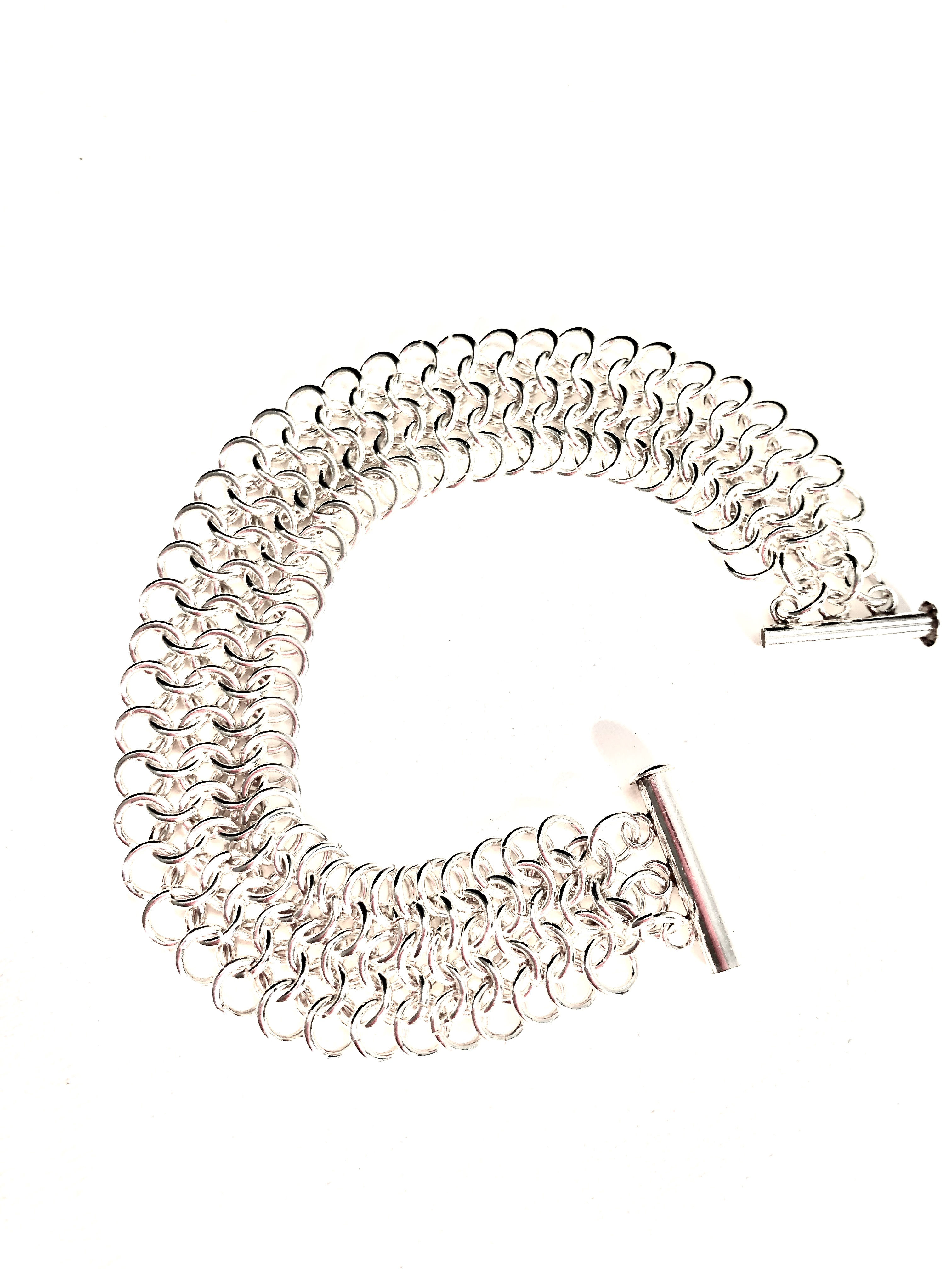 Sterling Silver & 14 Gold Fill Persian Bracelet