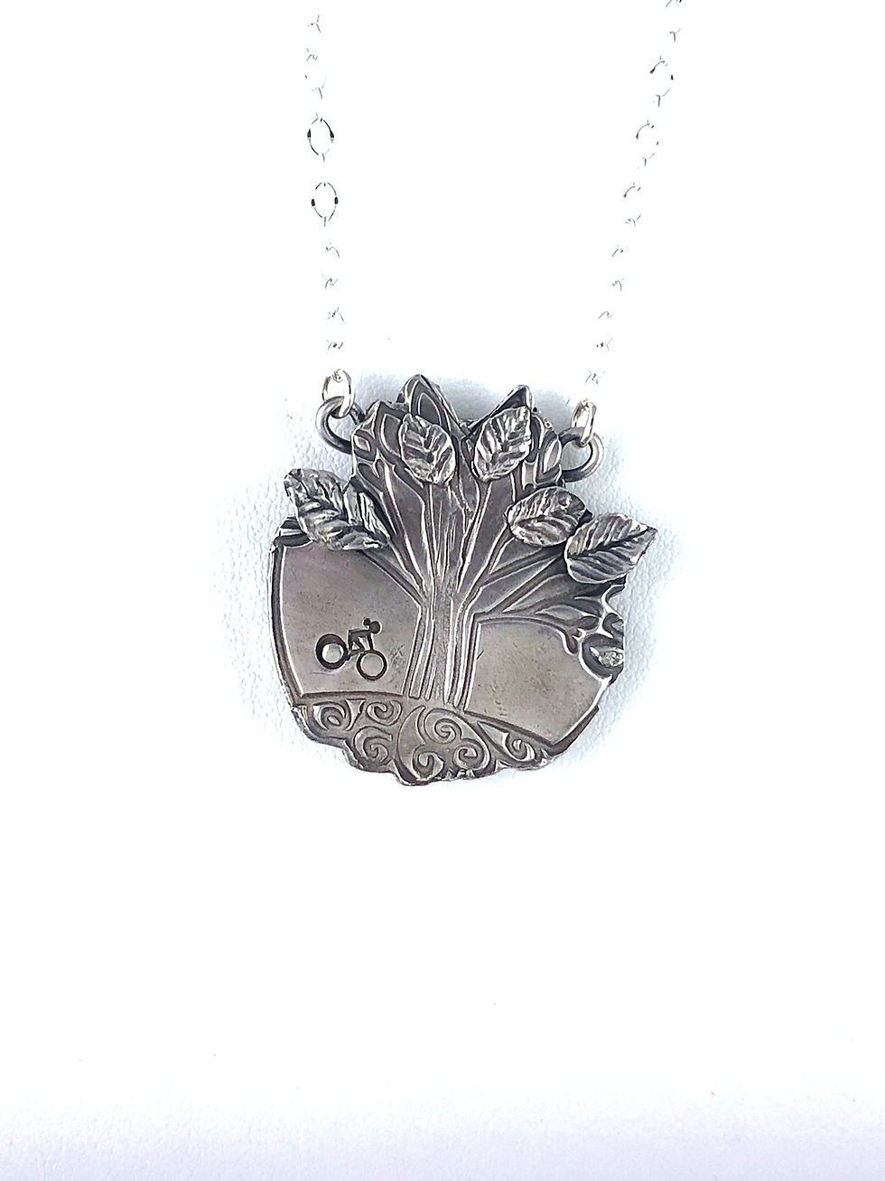 Bicycling Through Life Reversible Pendant