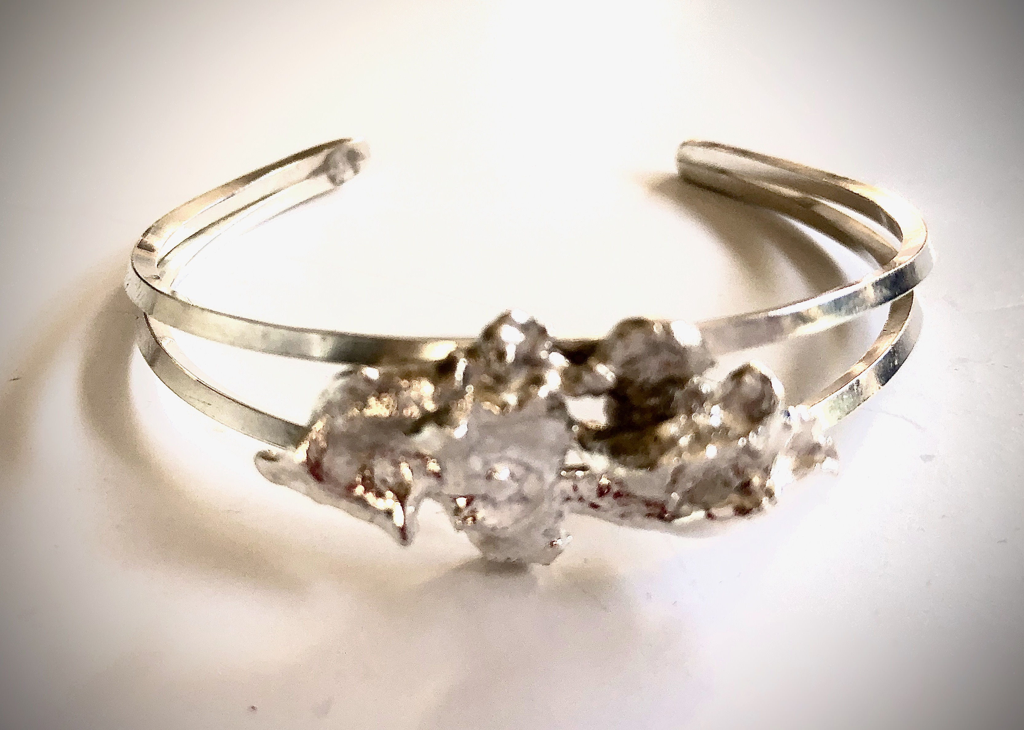 Silver Water Formed Bracelet