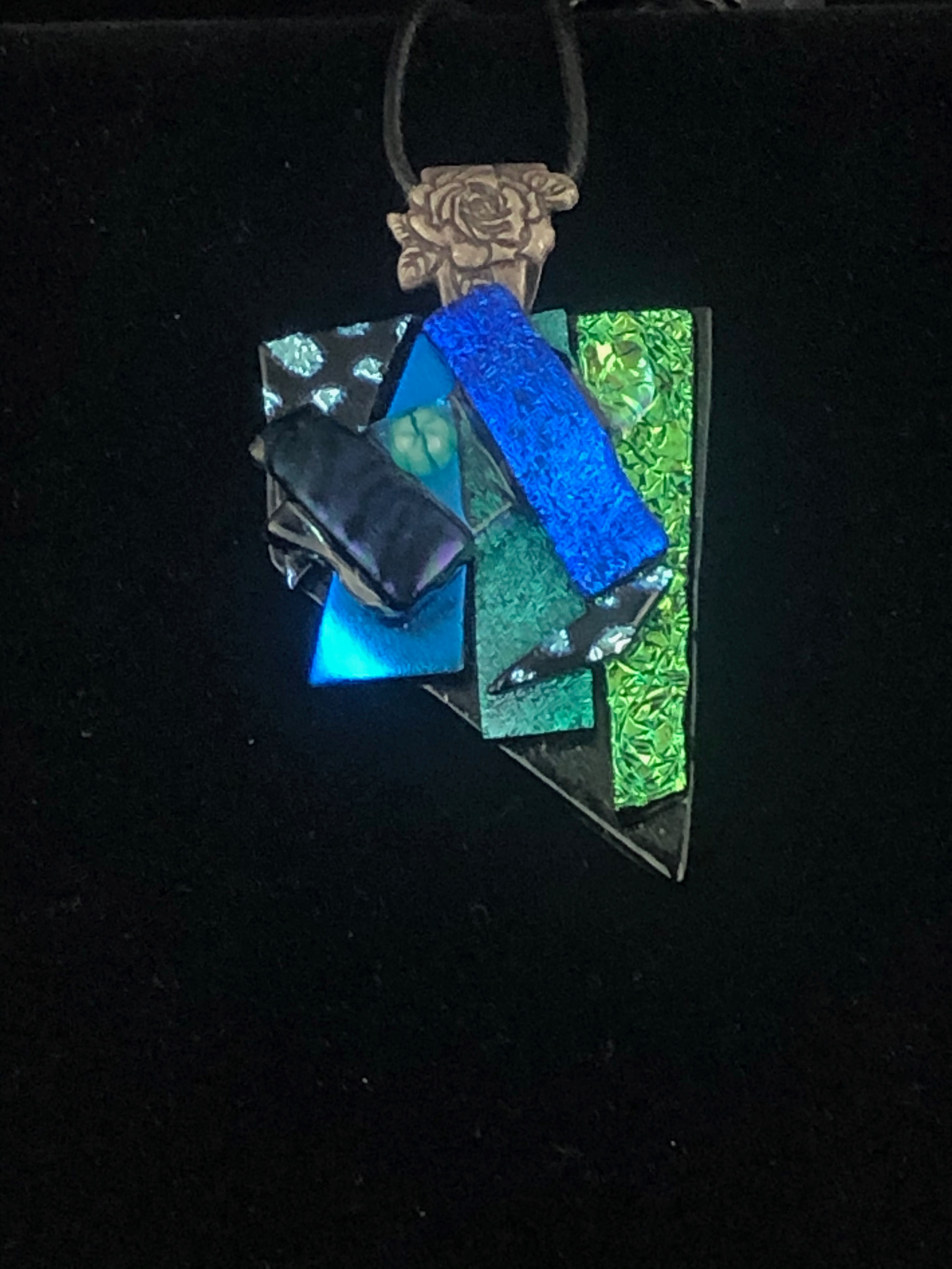 Green/Blue Diagonal on Black