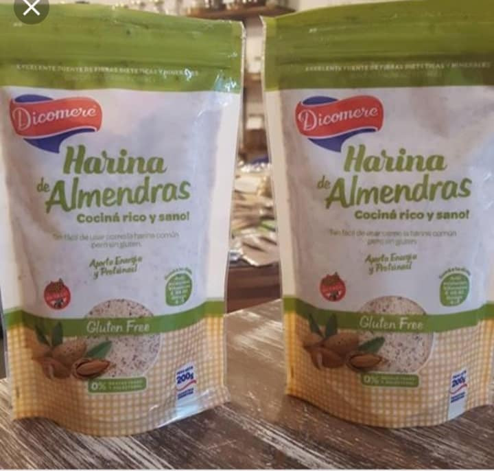 HARINA de almendras x 250 Grms