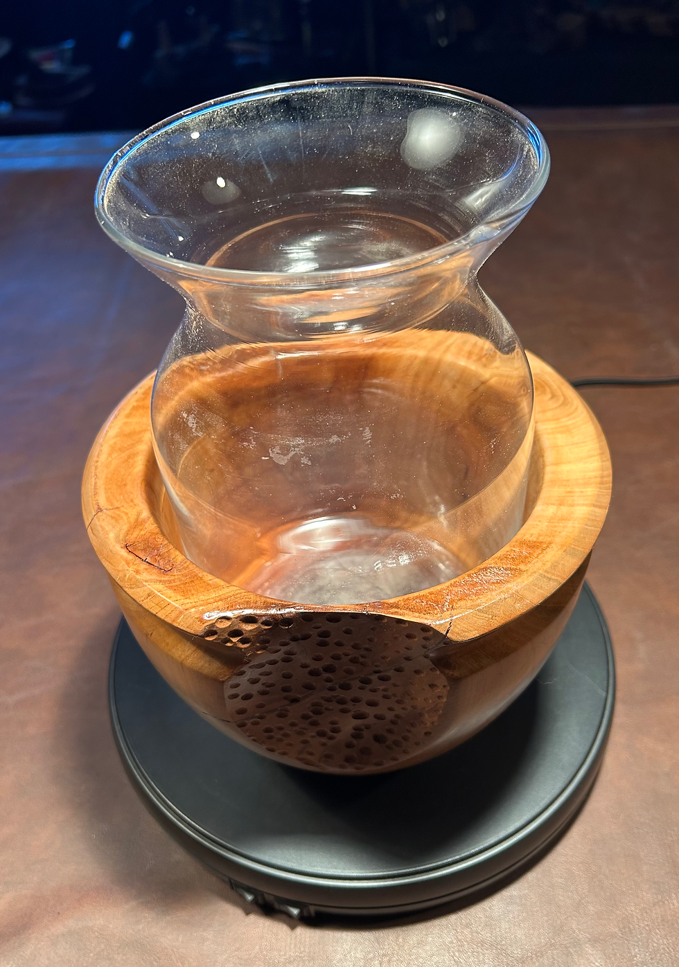Thumbnail: Large Cherry Wood Vase
