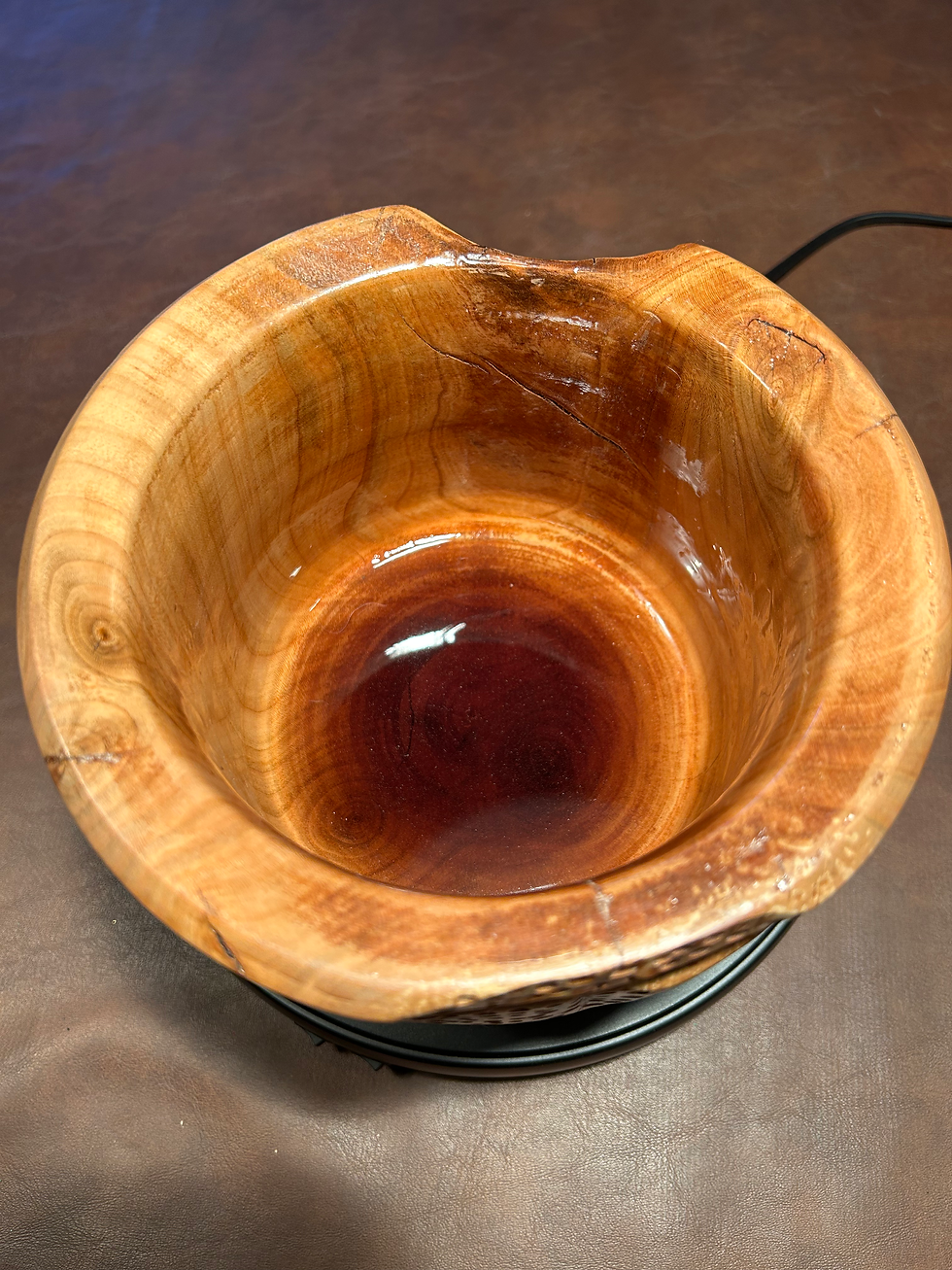Thumbnail: Large Cherry Wood Vase