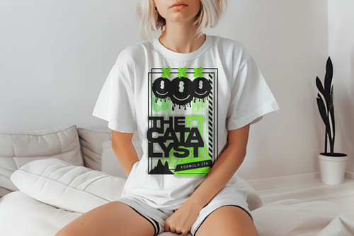 The Catalyst T-Shirt | White | ZK Merch