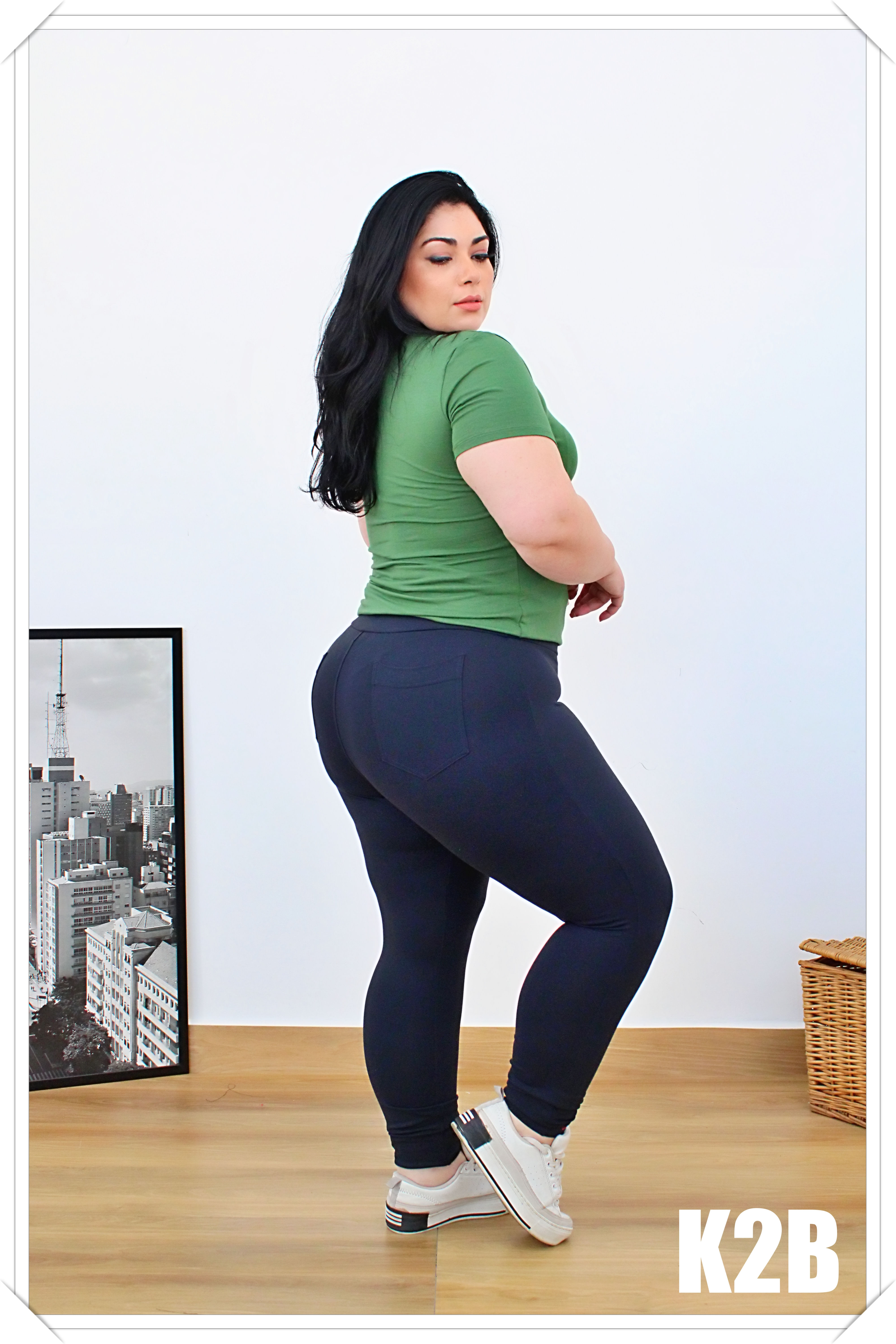 CALÇA LEGGING PLUS SIZE CHARLANA REF 009836