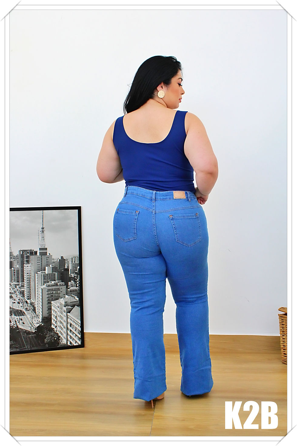 Miniatura: CALÇA FLARE PLUS SIZE MERINE REF 190180170