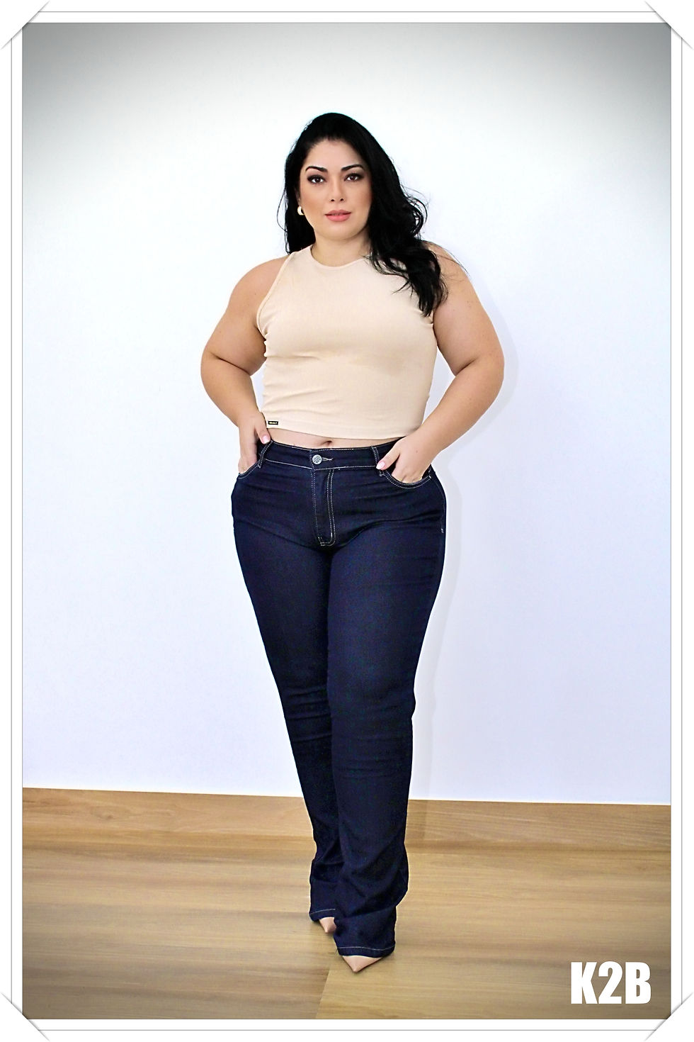 Miniatura: CALÇA FLARE PLUS SIZE MANIEVI AD REF 190030390