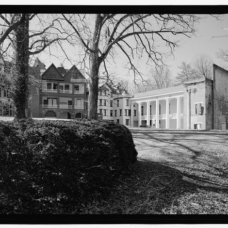 National Park Seminary, Music Hall, Linden Lane at western edge of campus, Silver Spring, 