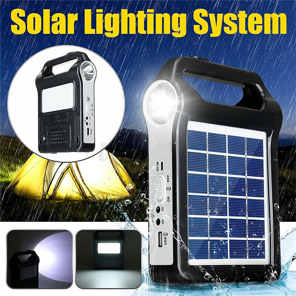 Miniatura: Gerador recarregável com  painel solar  com sistema de armazenamento