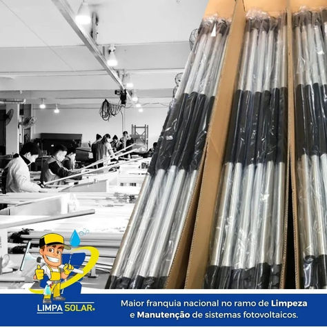 Diferencie-se no Mercado com a Escova Giratória de Limpeza para Placas Solares