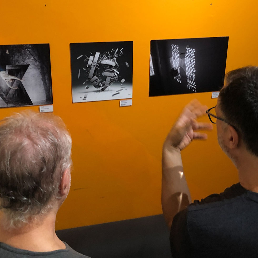 Showing typographic work in Sao Paulo — where Brazil's deep tradition of concrete poetry and visual language created a uniquely informed audience for the practice.