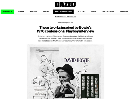 Ben Sheppee featured in Dazed