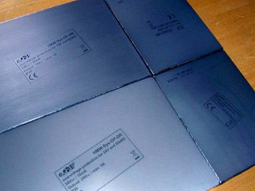 Etched the pattern in the plate